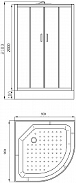 Parly Душевая кабина Bianco EB931 – фотография-5